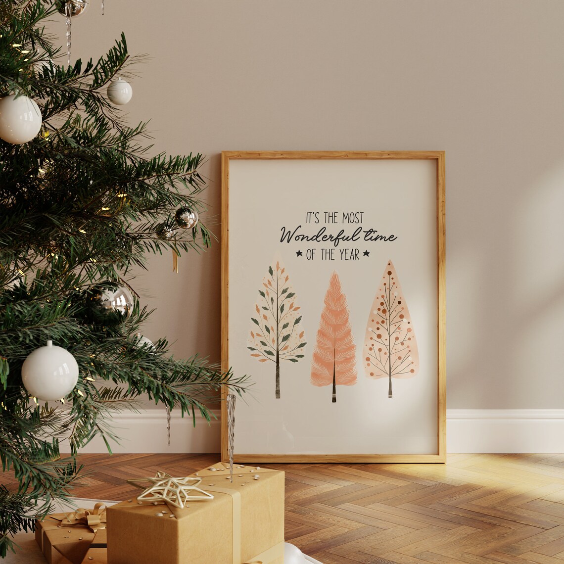 It's The Most Wonderful Time Of The Year Nordic Trees Poster - Image 4