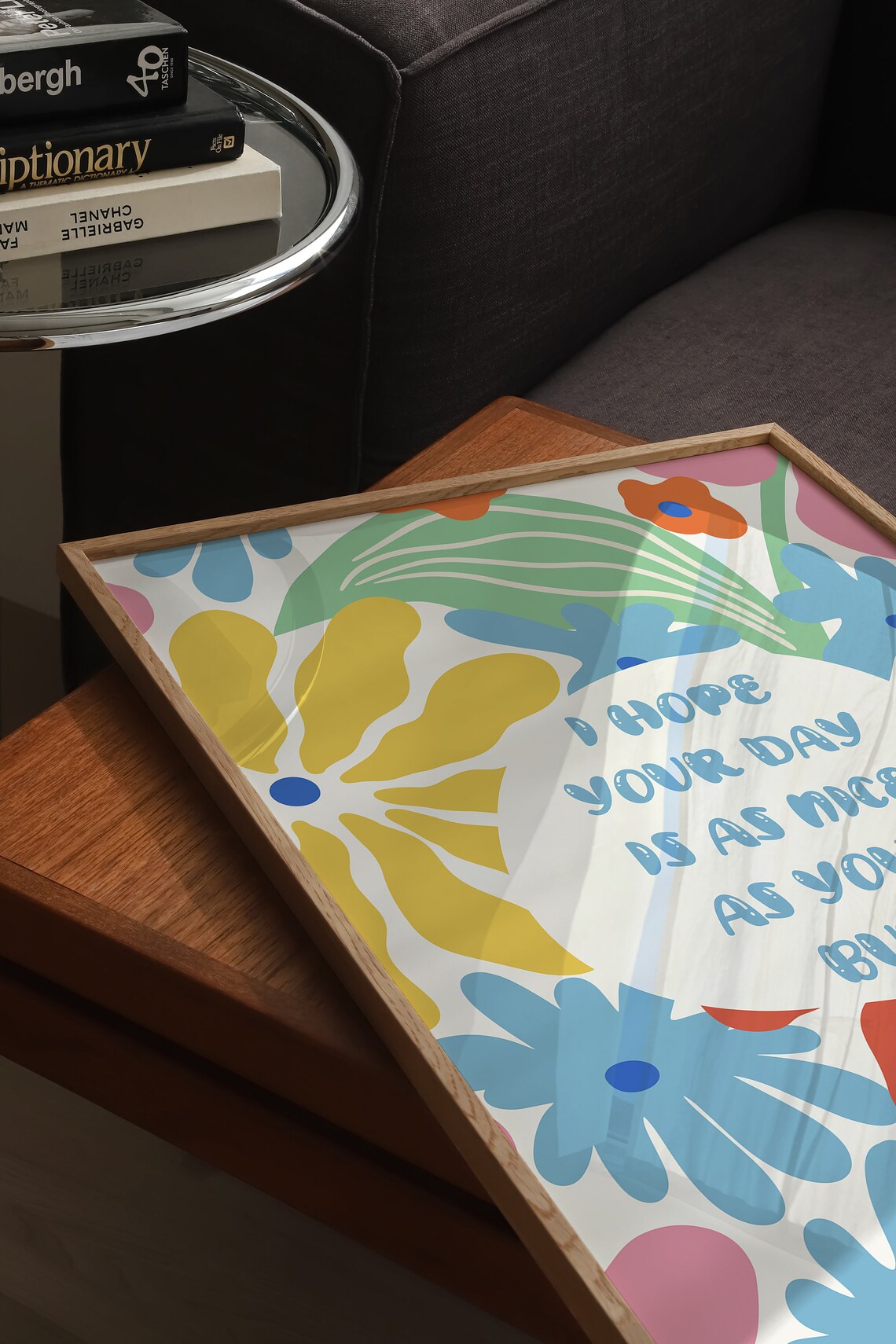 Nice Butt Retro Floral Quote Art Print - Image 3
