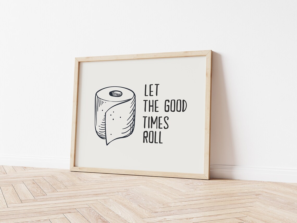 Toilet Humor Art Print, Funny Bathroom Wall Art - Image 5