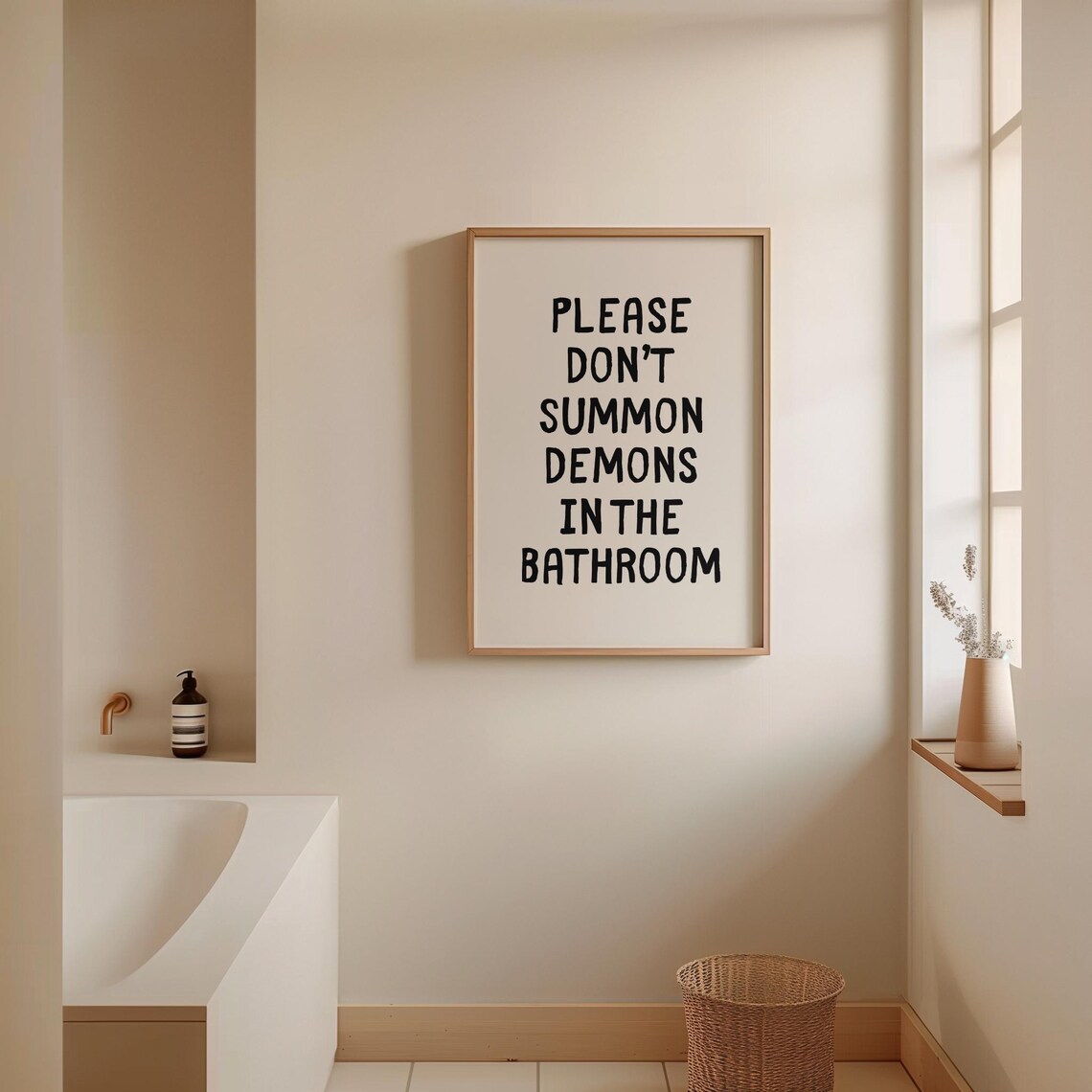Please Dont Summon Demons In The Bathroom Poster - Image 4