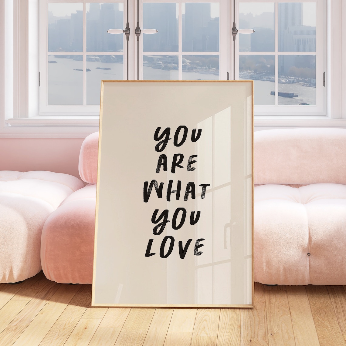 You Are What You Love Quote Print, Dorm Room Decor - Image 2