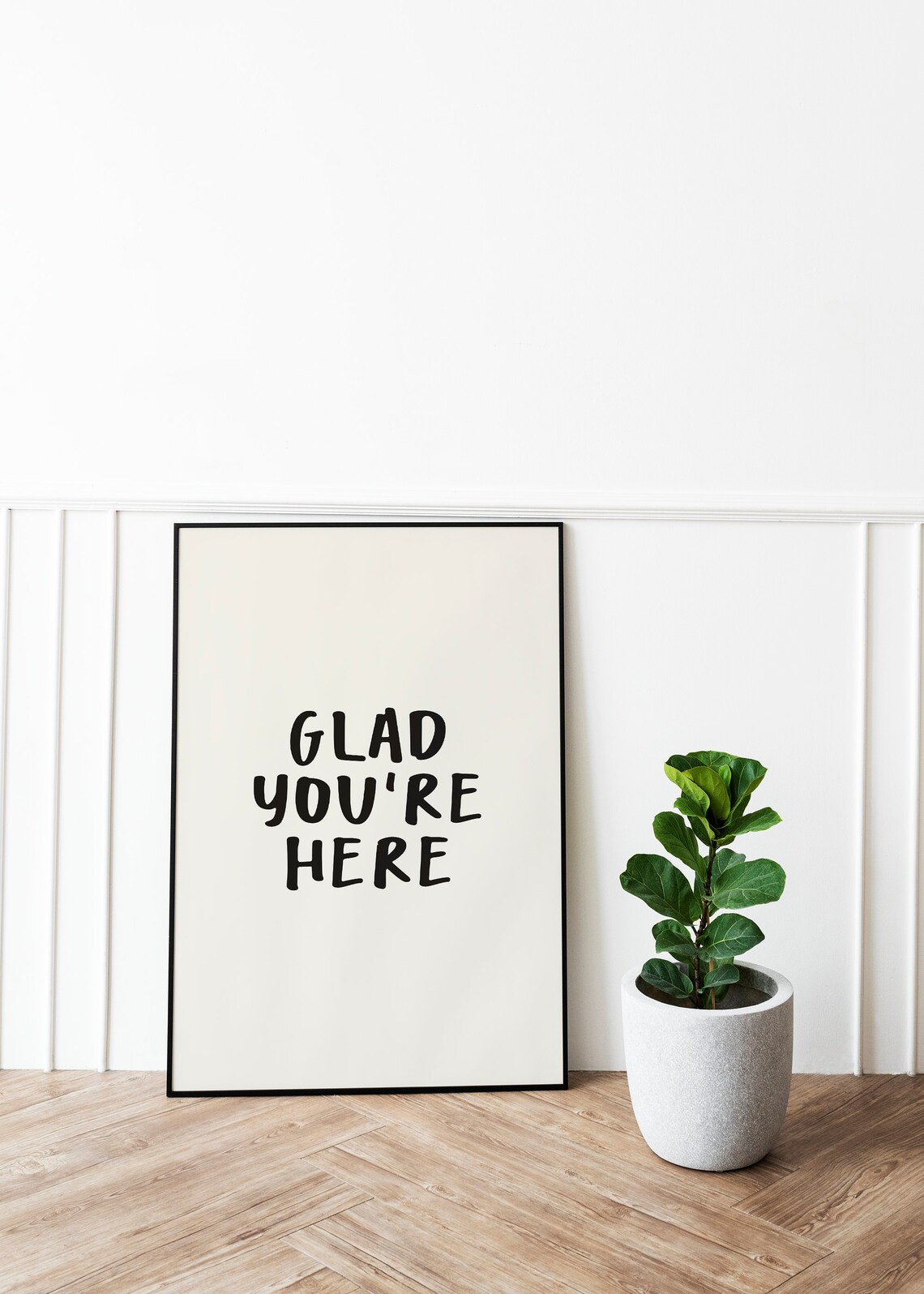Glad You're Here Entryway Hospitality Art Print - Image 2