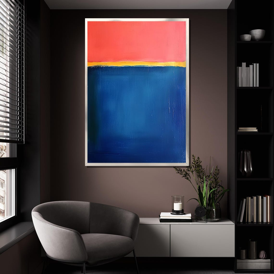 Mark Rothko Striking Red Yellow Blue Bold Primary Color Field Print - Image 4