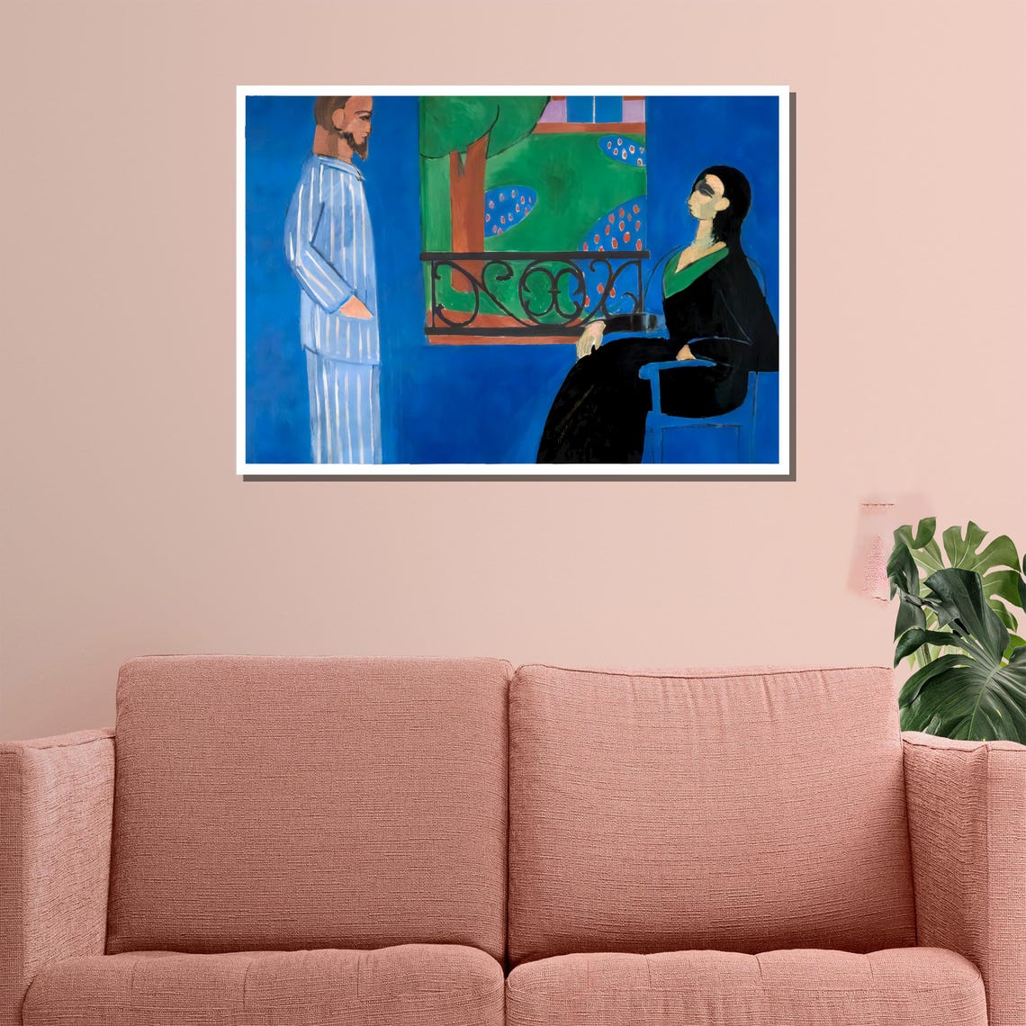 Henri Matisse Style Painting Modern Art Abstract Interior Scene Colorful Wall Decor Classic Artwork Gift - Image 3