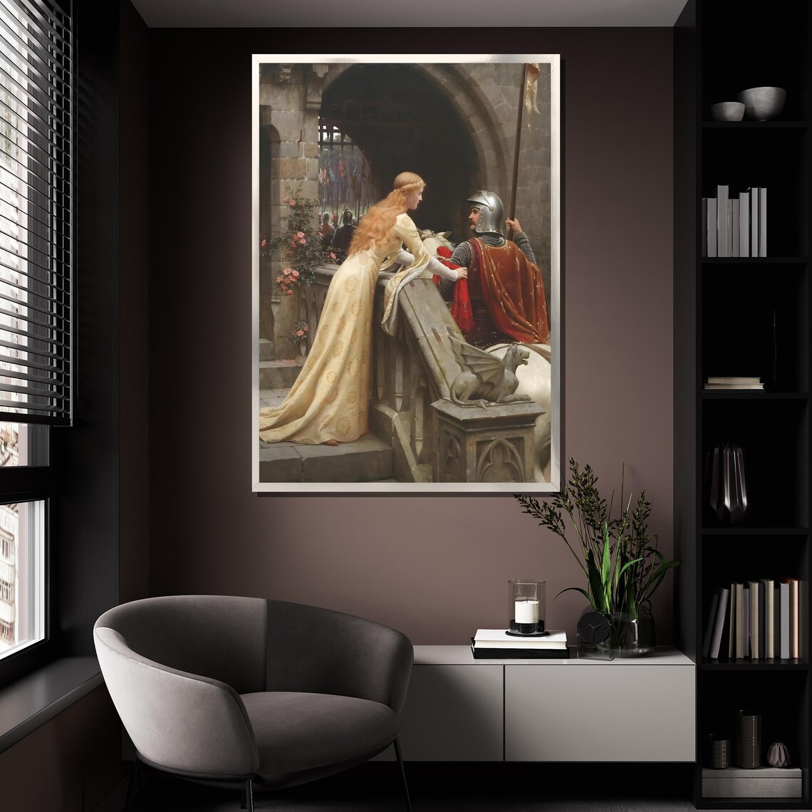 Godspeed by Edmund Blair Leighton Poster Print - Image 4