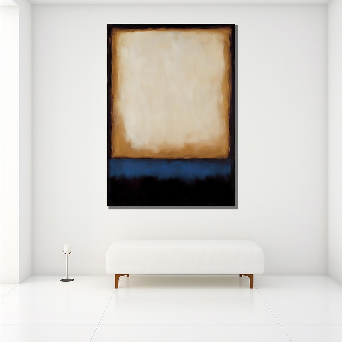 Mark Rothko-Inspired Neutral Abstract Wall Print - Image 2
