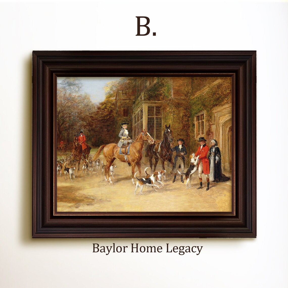 Vintage Fox Hunting Scene, Equestrian Art Print - Image 4