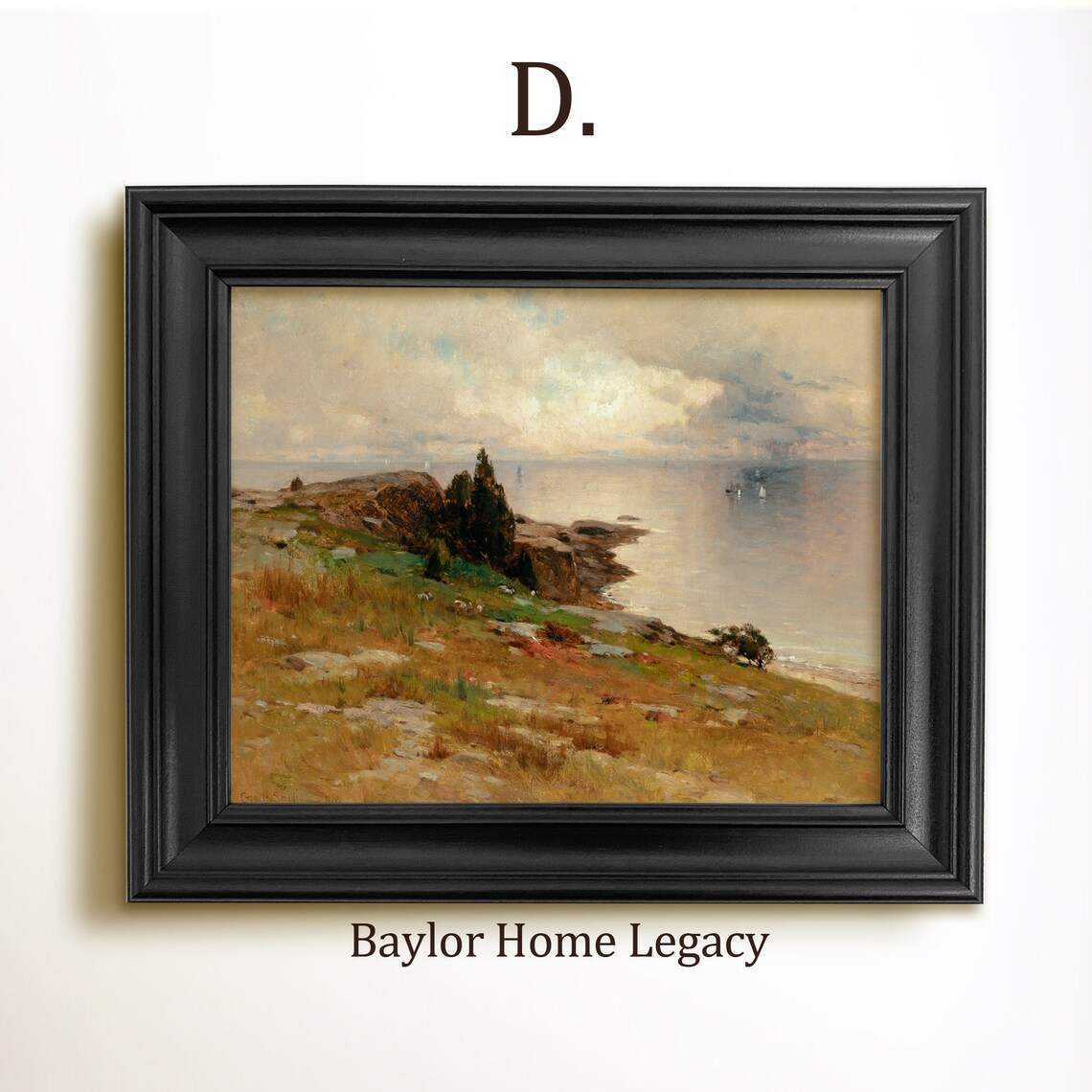 New England Seascape, Vintage Coastal Art Print - Image 2