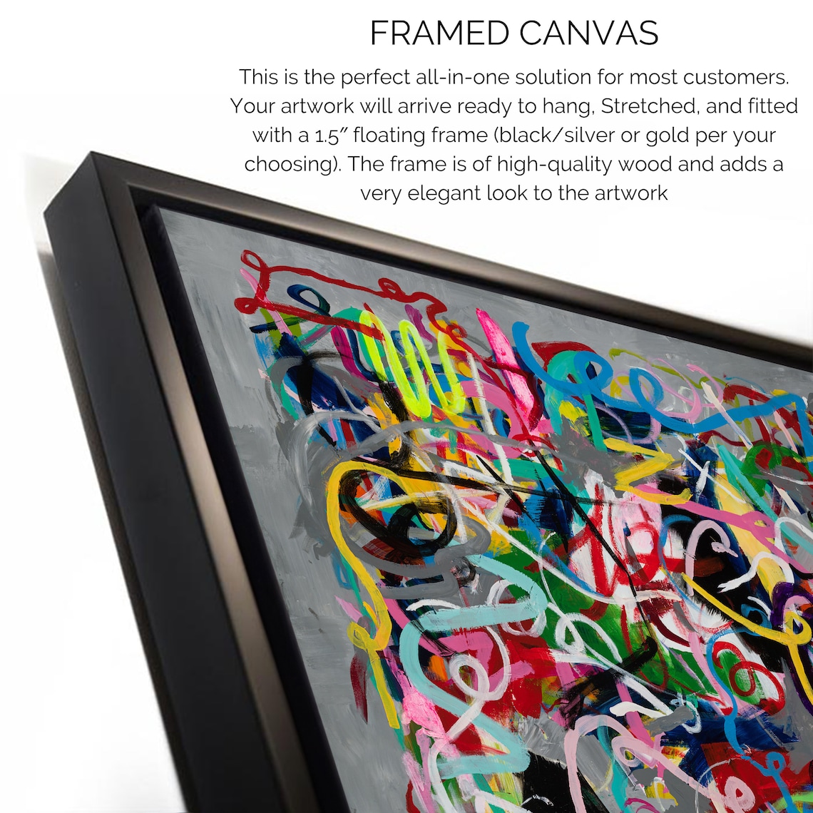 Abstract Flowers Modern Art Print, Contemporary - Image 2