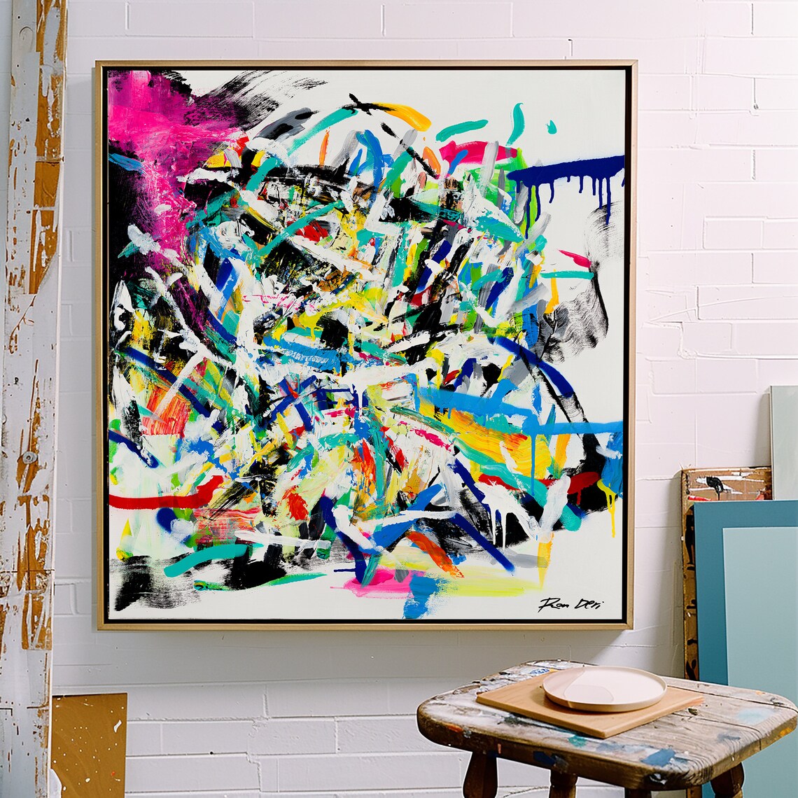 Abstract Painting Colorful Modern Art Print - Image 5
