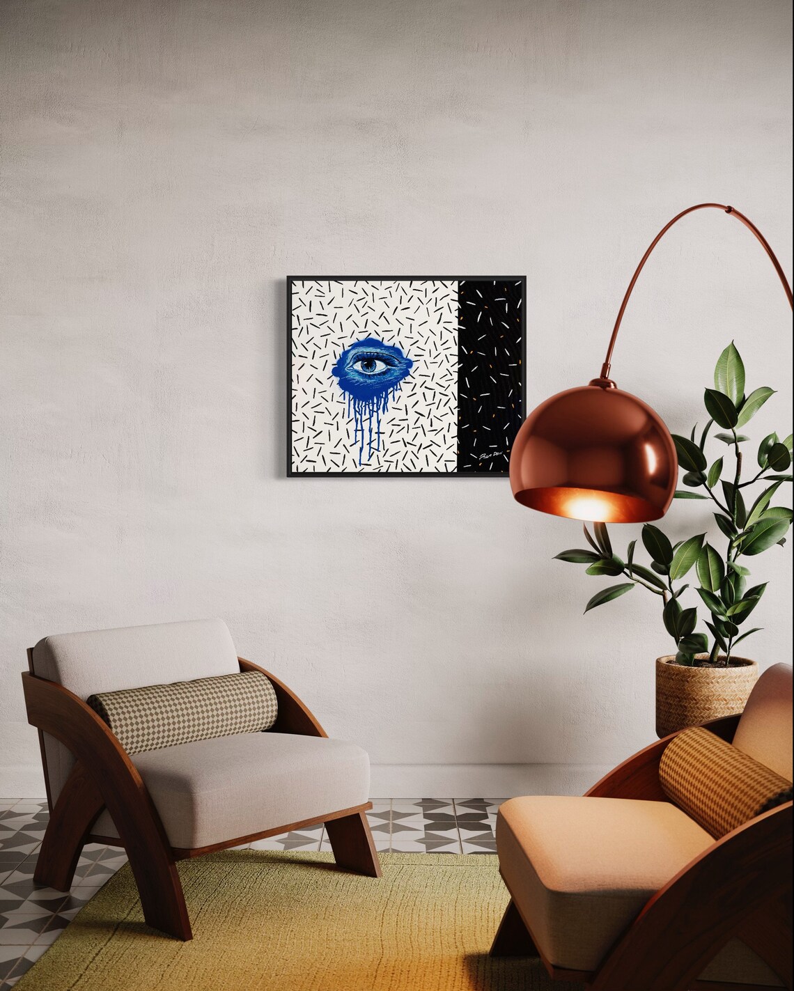Painting 50 By Ron Deri, Minimalist Abstract Art Print - Image 5