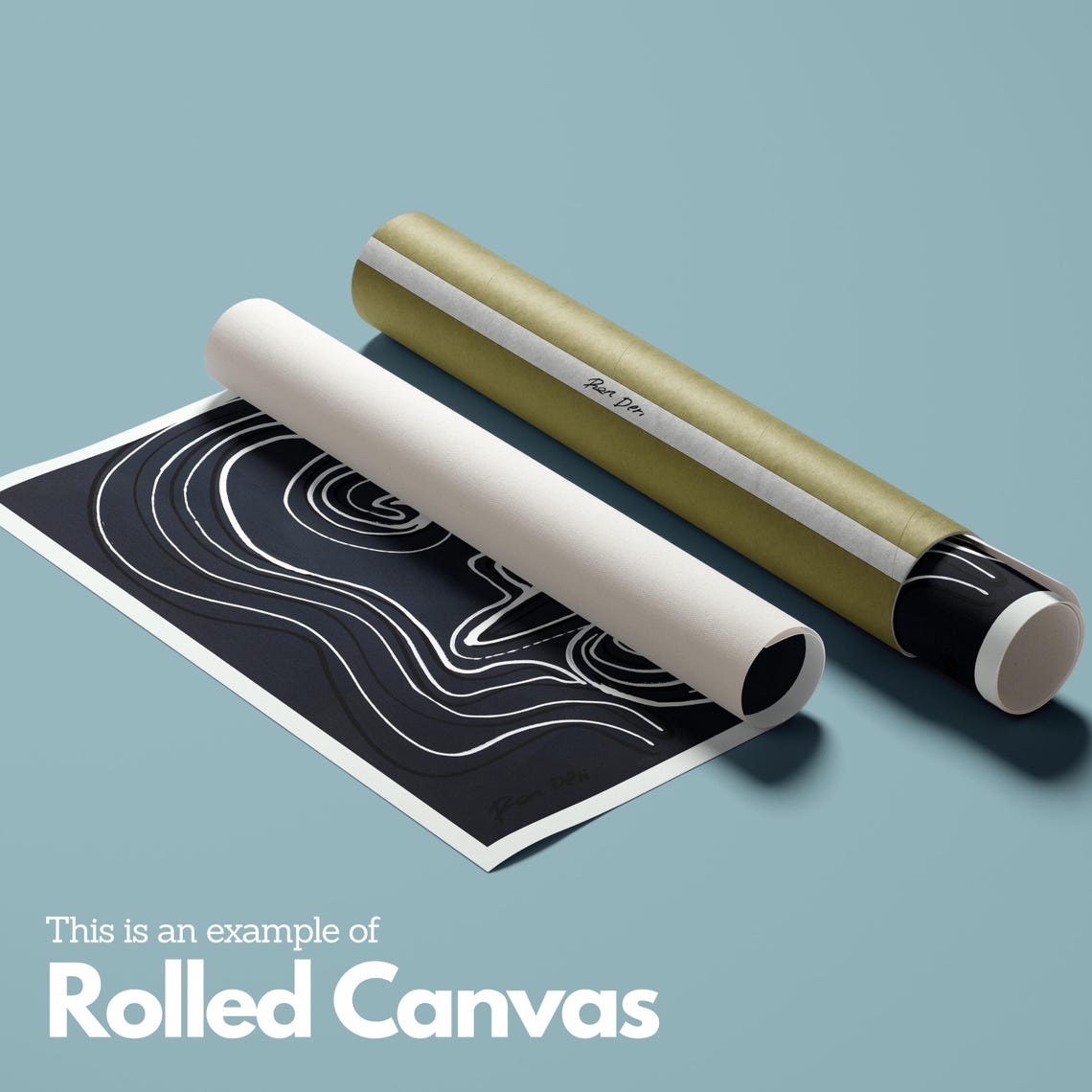 White Line Art Face on Black Minimalist Modern Abstract Wall Poster - Image 3
