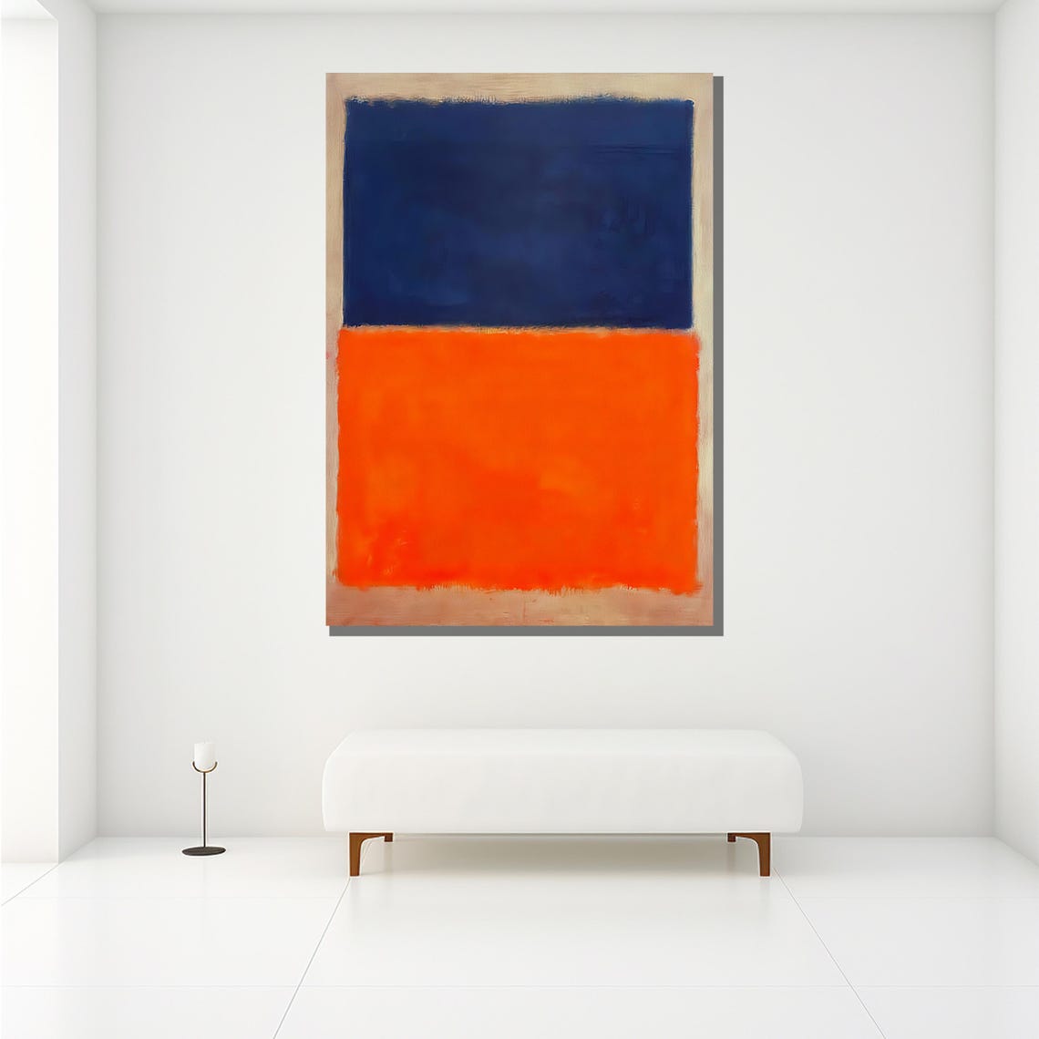 Mark Rothko Large Blue Orange Color Field Abstract Art Print - Image 2