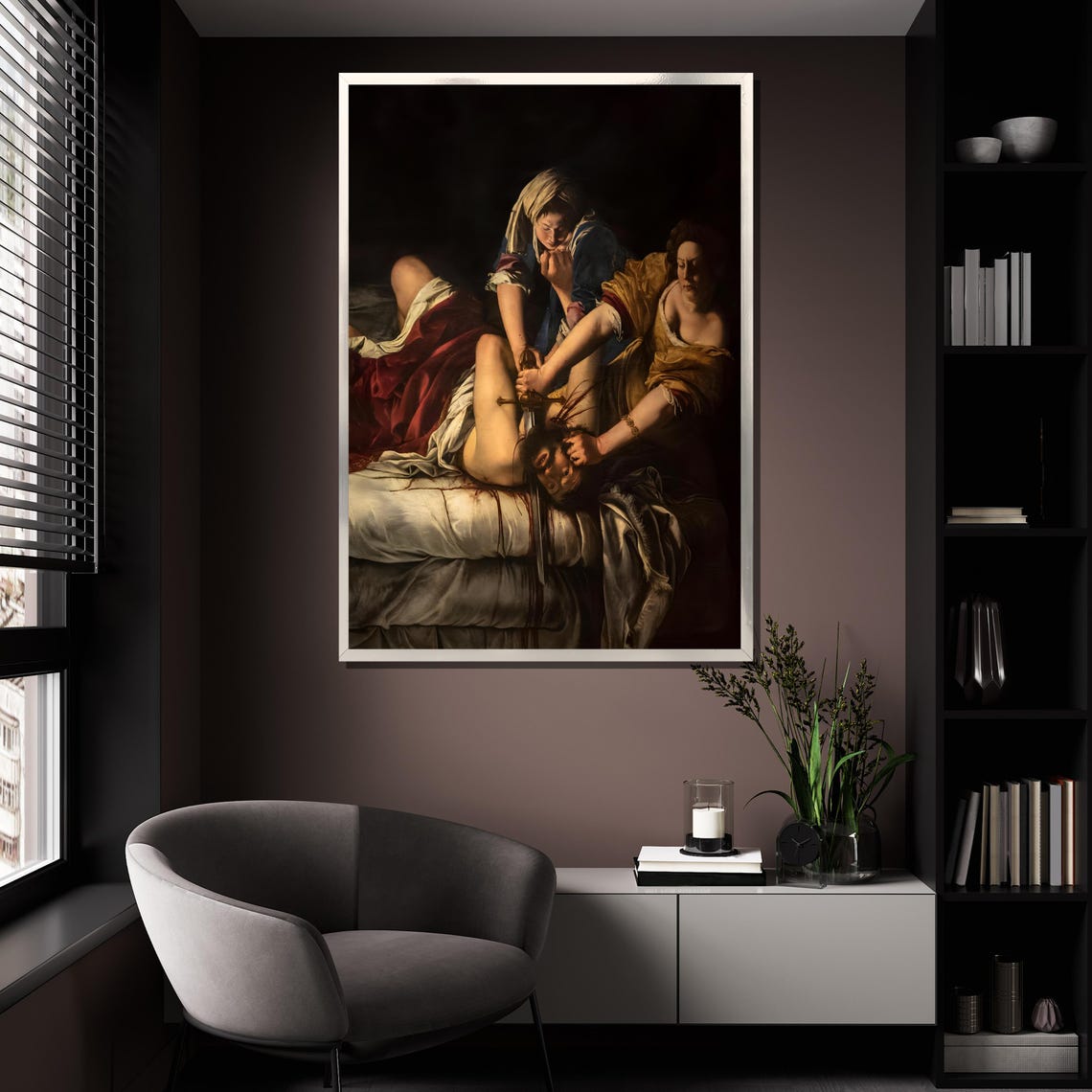 Artemisia Gentileschi Judith Slaying Holofernes Baroque Print - Image 4