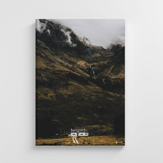 Mountain House Adventure Travel Photo Large Nature Art Print Stylish Home Decoration Wall Art Nursery Decor Living Room Ic138