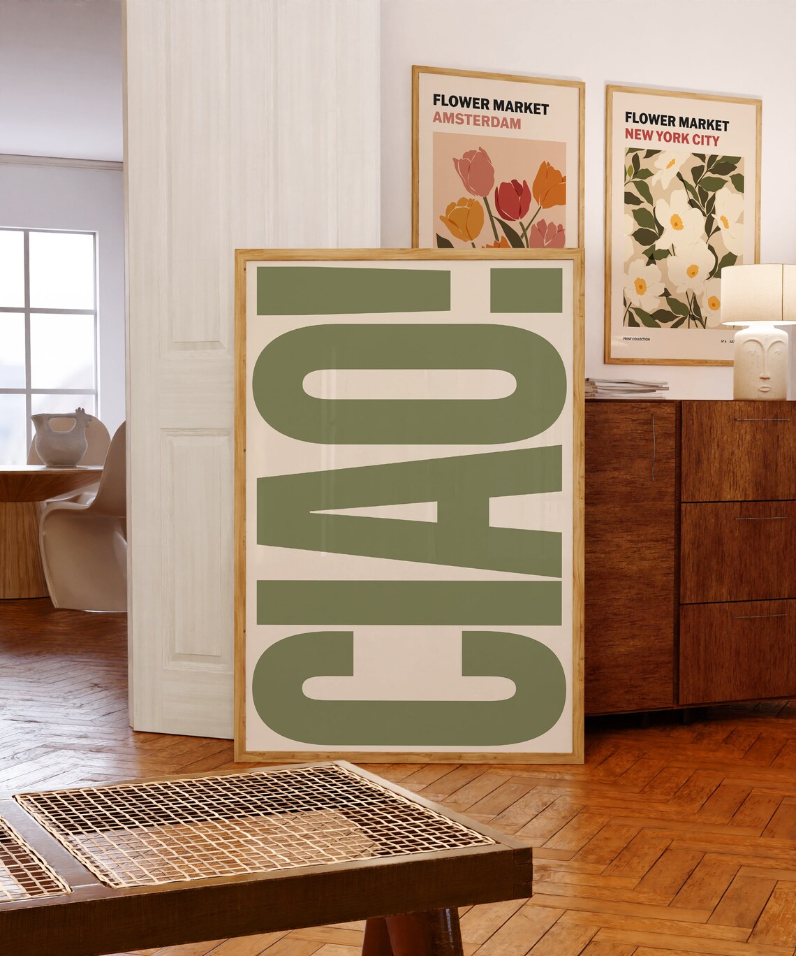 Ciao Typography Poster, Italian Retro Travel Art - Image 2