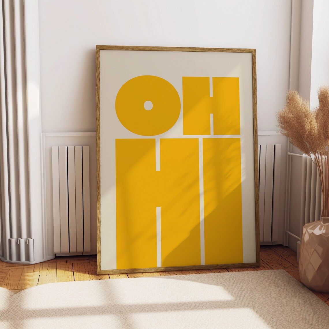 Oh Hi Modern Typography Poster Print - Image 2