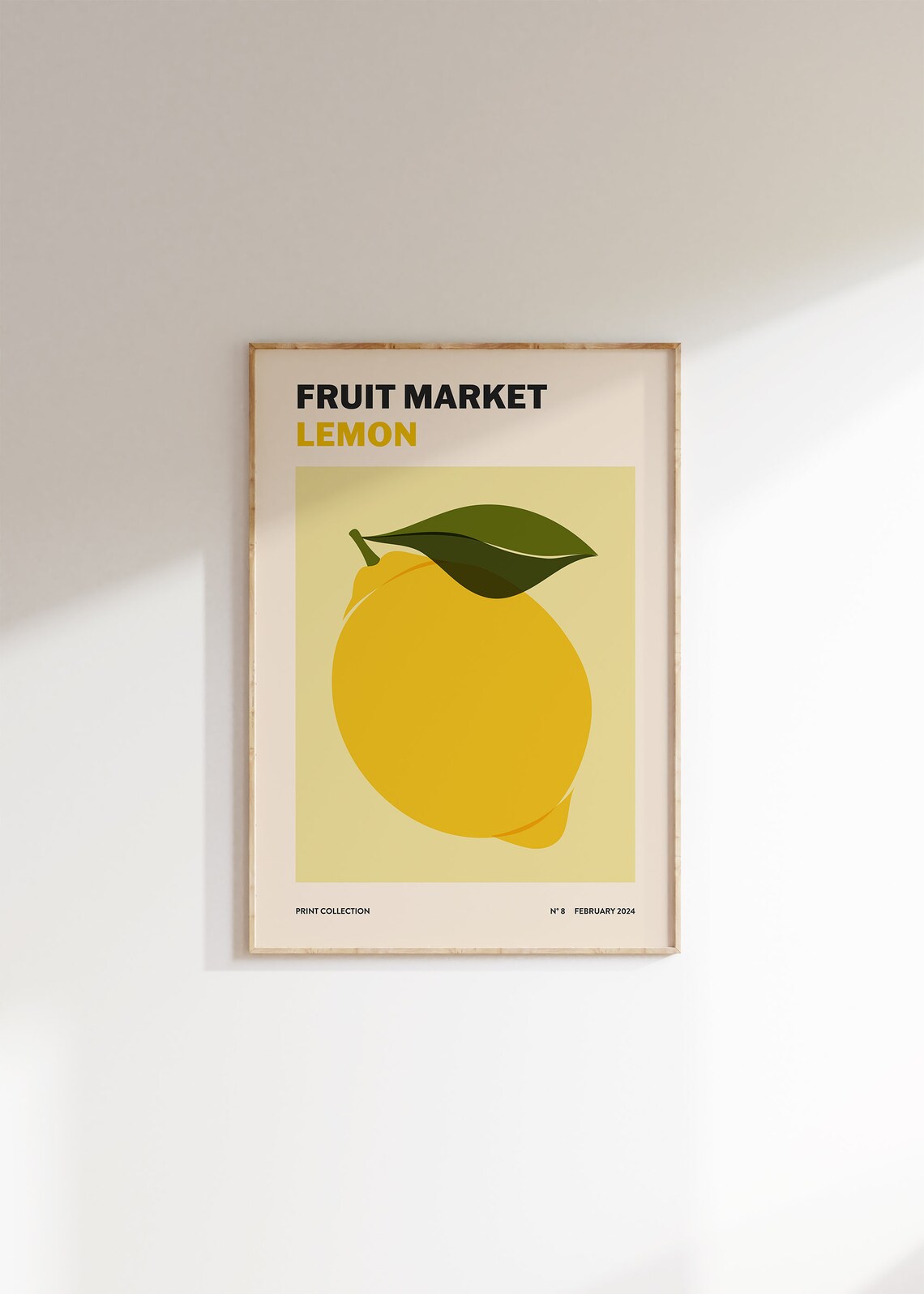 Lemon Fruit Market Art Print, Kitchen Wall Art - Image 4