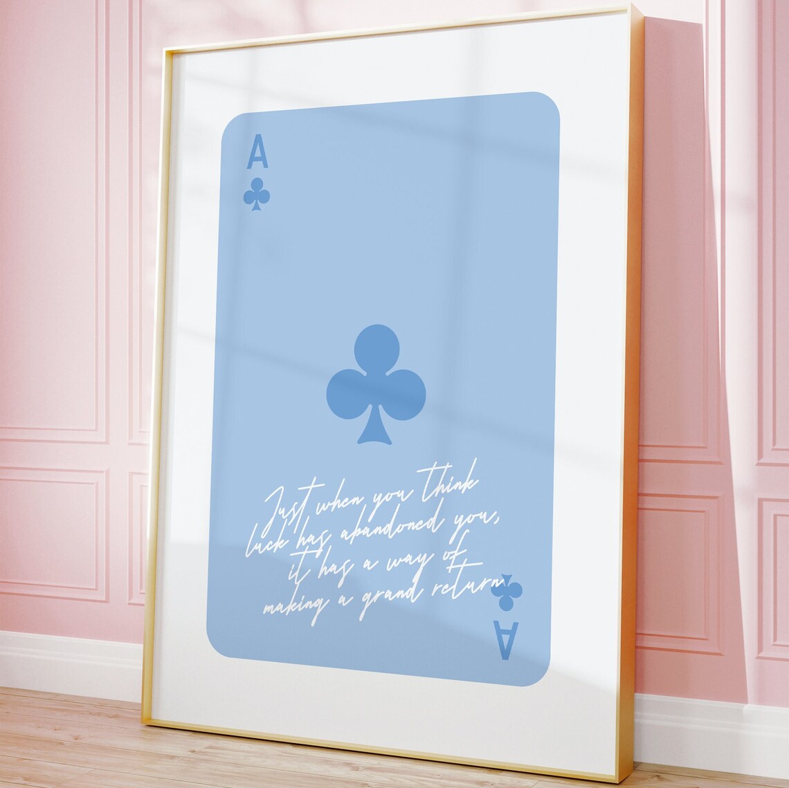 Coastal Cowgirl Lucky Girl Syndrome Ace Card Poster - Image 2