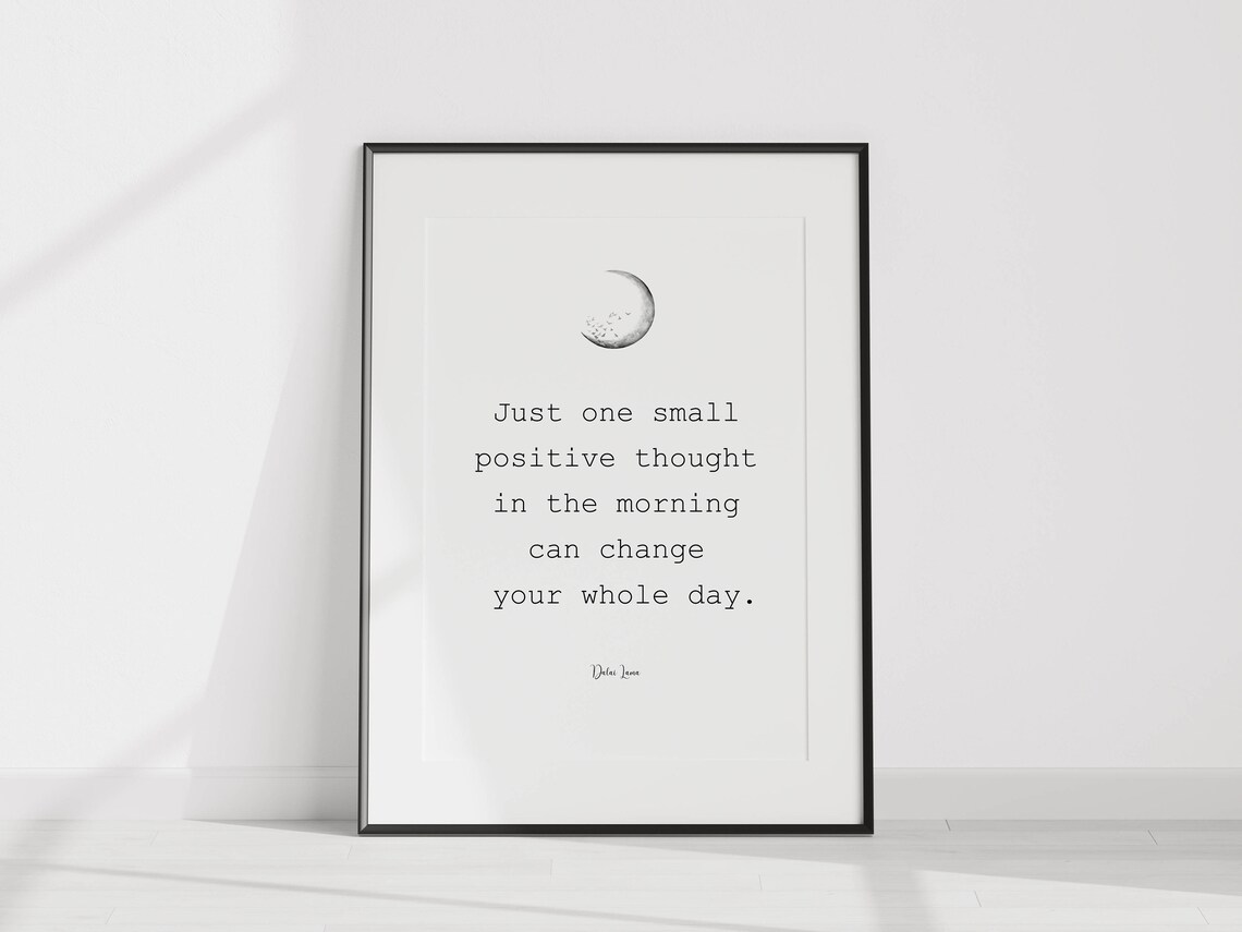 Dalai Lama Positive Quote Poster, Minimalist Meditation - Image 3