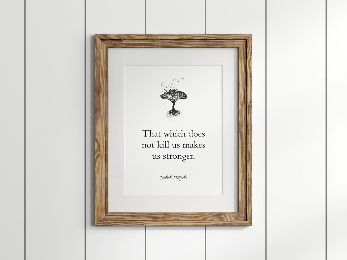 Nietzsche That Which Does Not Kill Us Makes Us Stronger Poster - Image 3