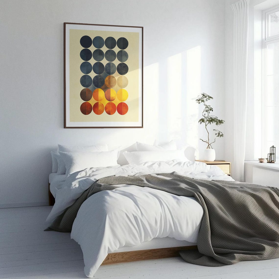 Abstract Circle Wall Art Modern Minimalist Decor Living Room Poster Geometric Art Print Office Wall Decor Gift Idea - Image 3