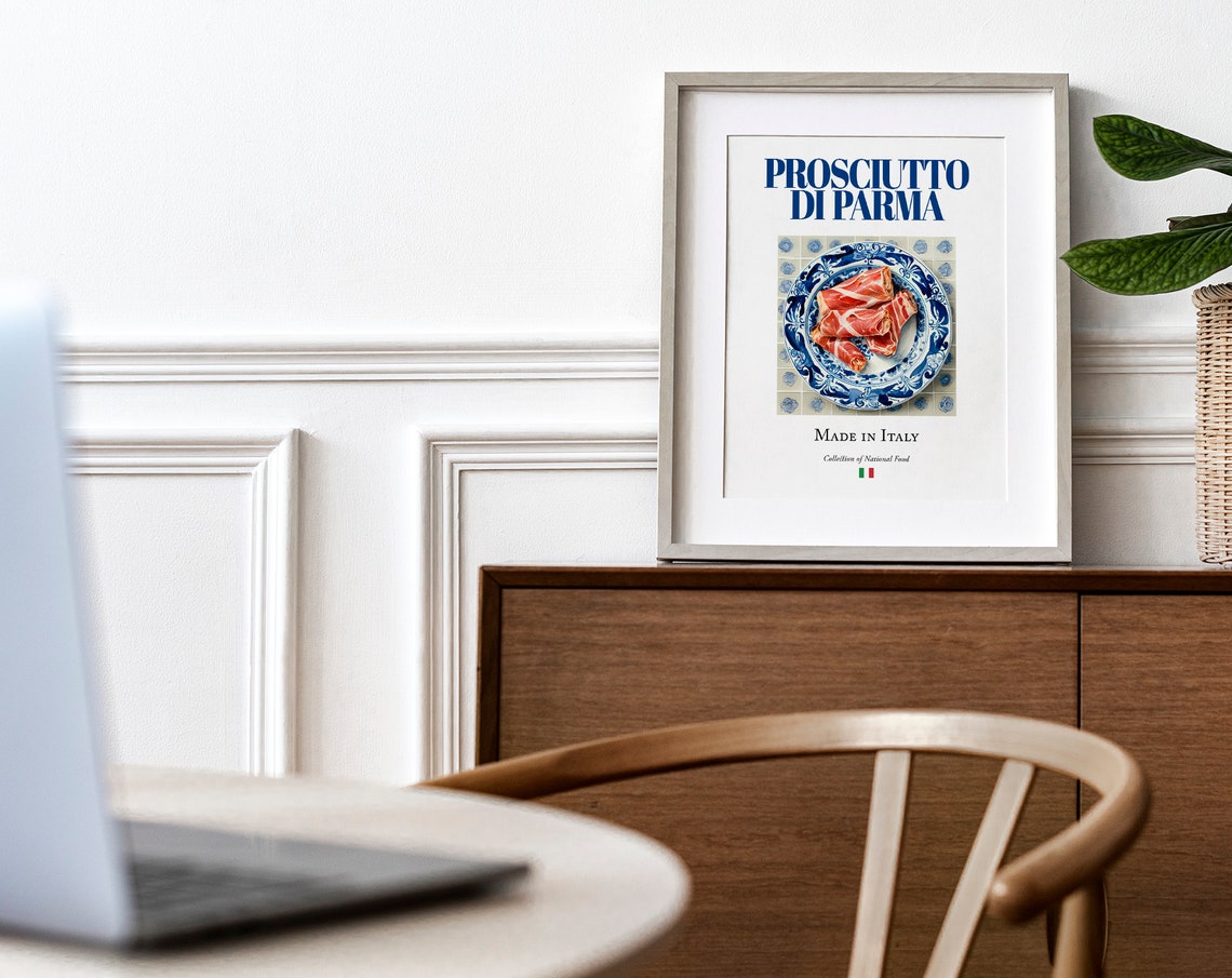 Prosciutto Di Parma Maiolica Tile Plate Art Print - Image 4