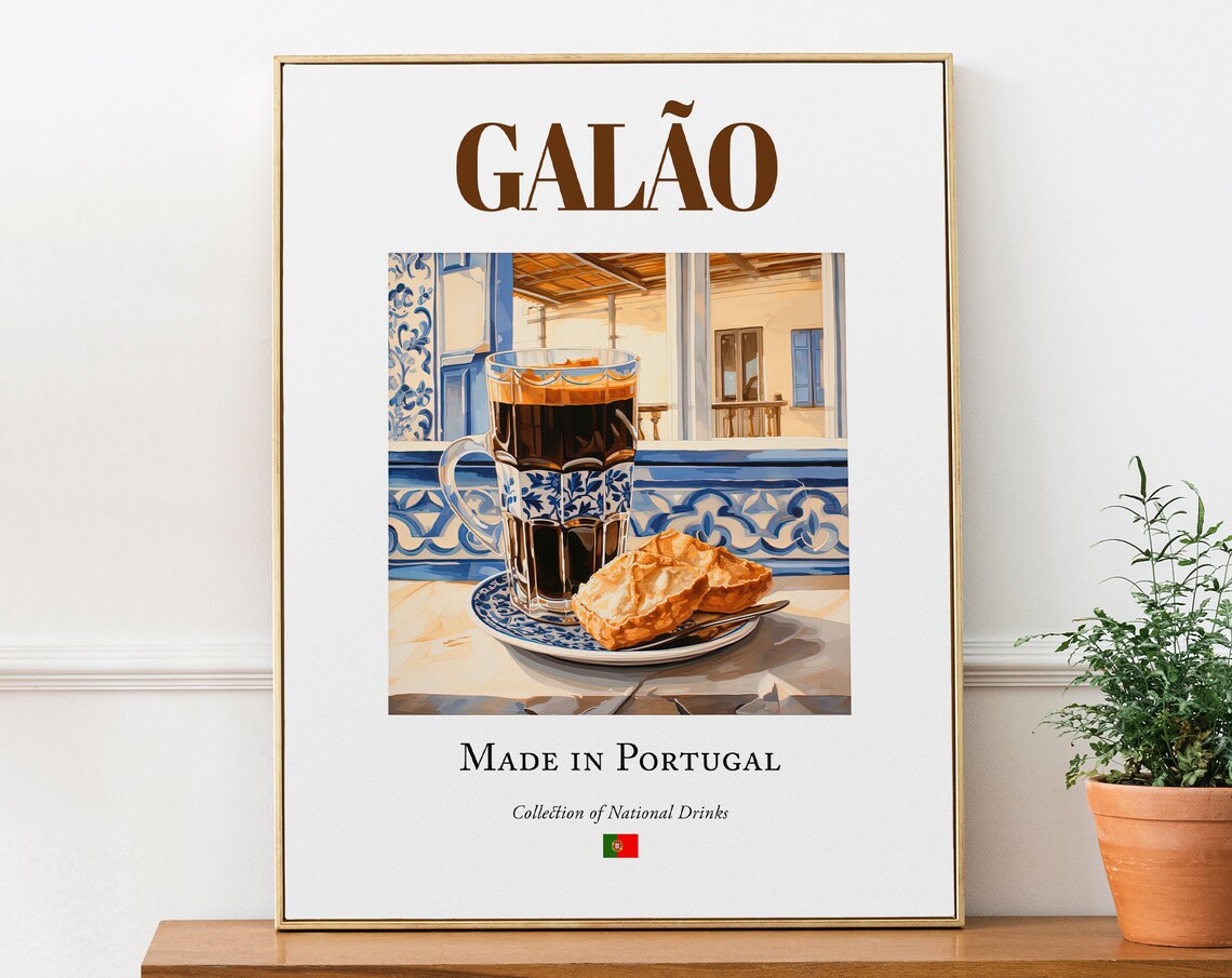 Galo on Azulejo Tile, Portugal Kitchen Bar Art Print