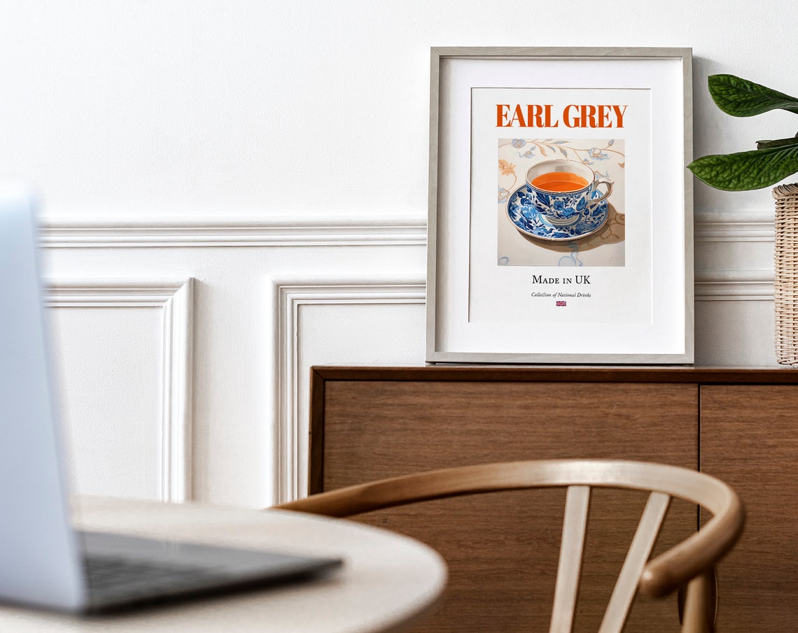 Earl Grey on Maiolica Tile, English Beverage Poster - Image 4