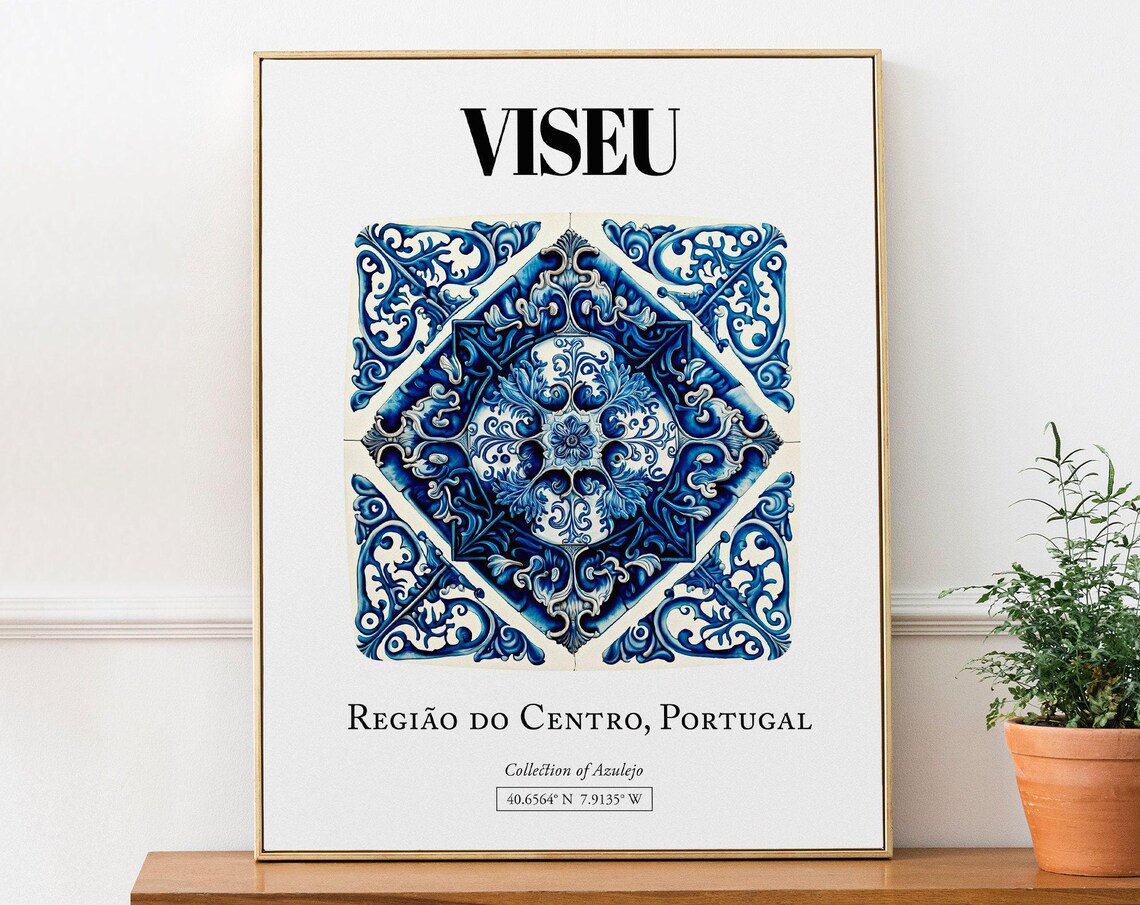 Viseu Regio Do Centro Portugal Travel Poster
