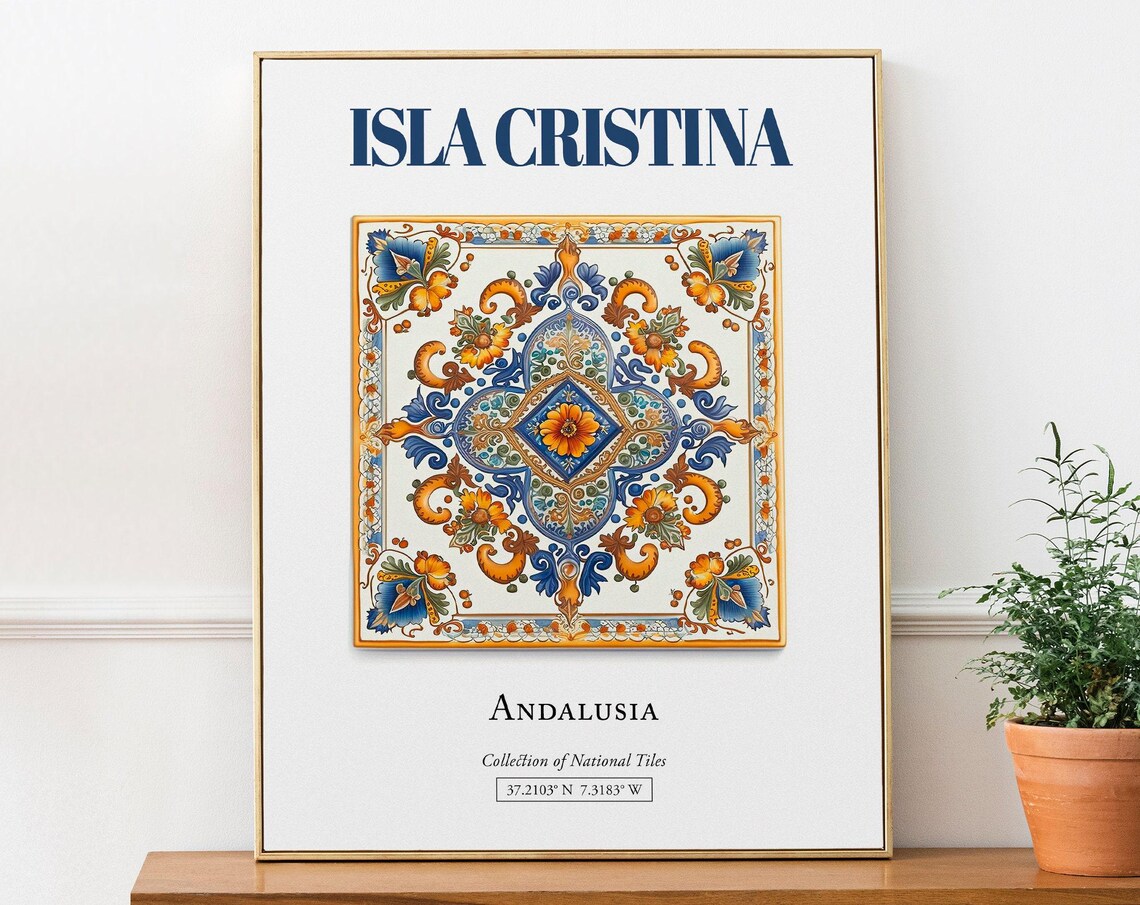 Isla Cristina Andalusia Spain Minimalist Travel Poster