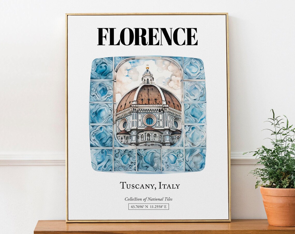 Florence Duomo Tuscany Italy Travel Poster