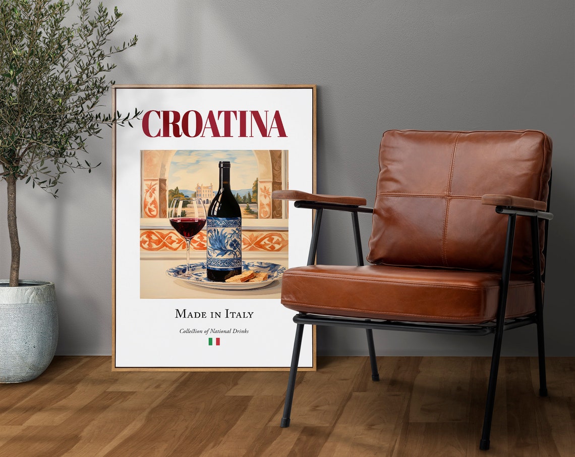 Croatina on Maiolica Tile, Italian Drink Poster - Image 4