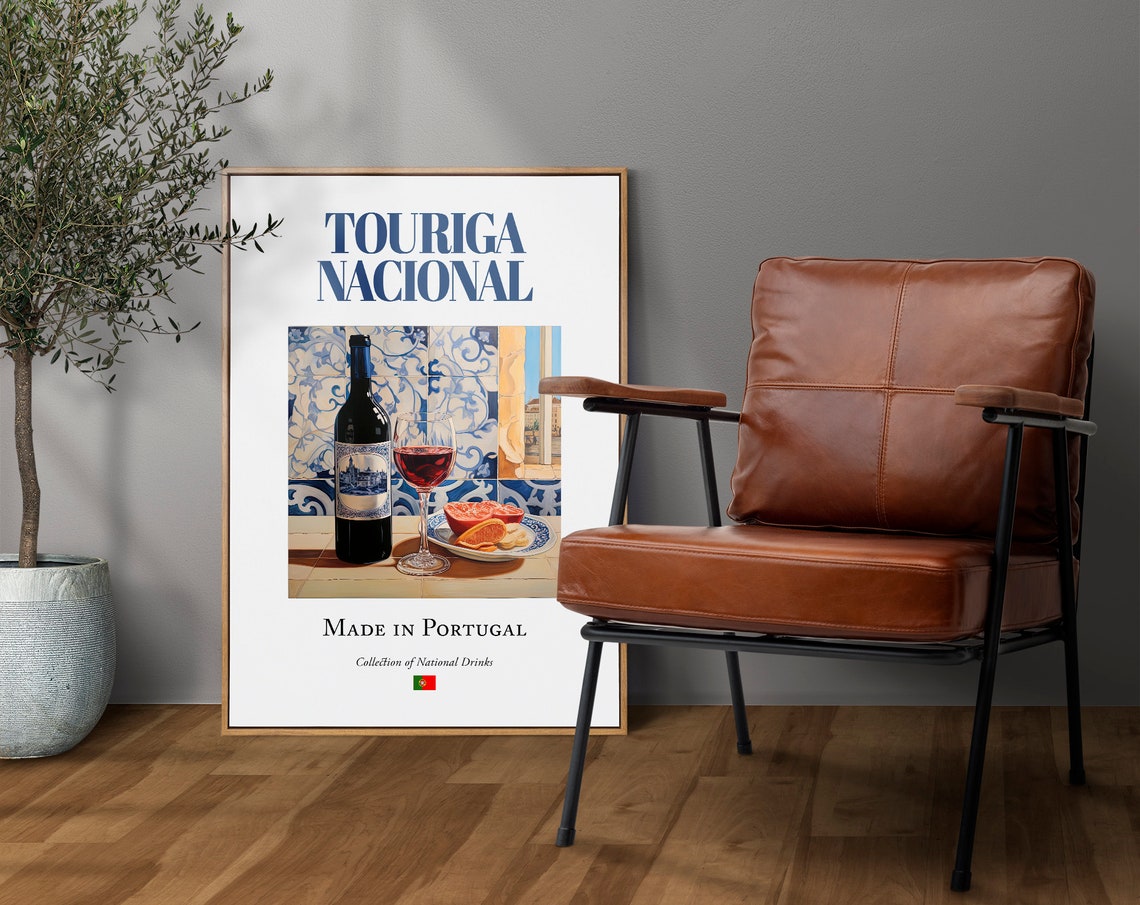 Touriga Nacional Azulejo Tile, Portugal Travel Poster - Image 4