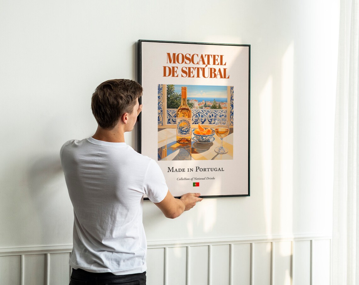 Moscatel De Setbal On Azulejo Tile, Travel Poster - Image 3
