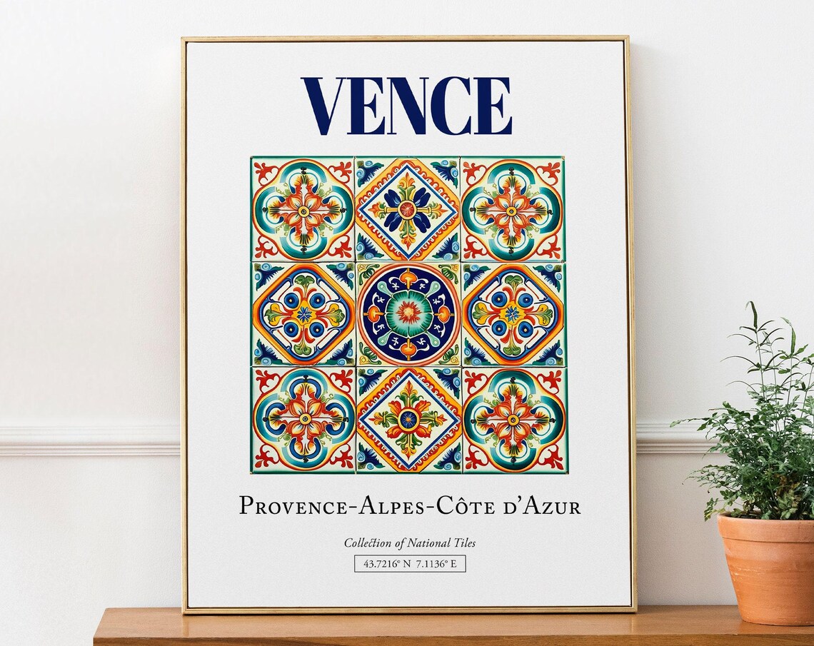 Vence Provence-Alpes-Côte D'Azur Travel Poster