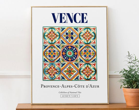 Vence Provence-Alpes-Côte D'Azur Travel Poster