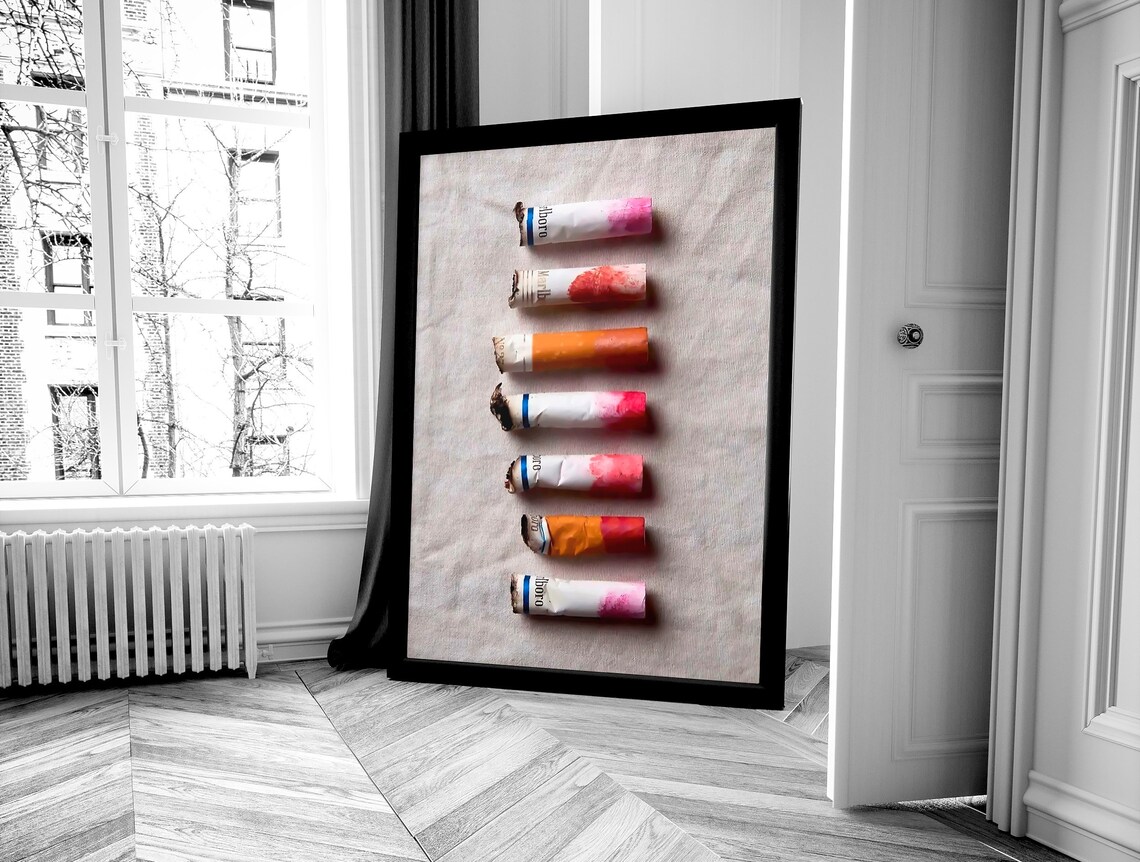Lipstick Stained Fashion Photography Poster Print - Image 4