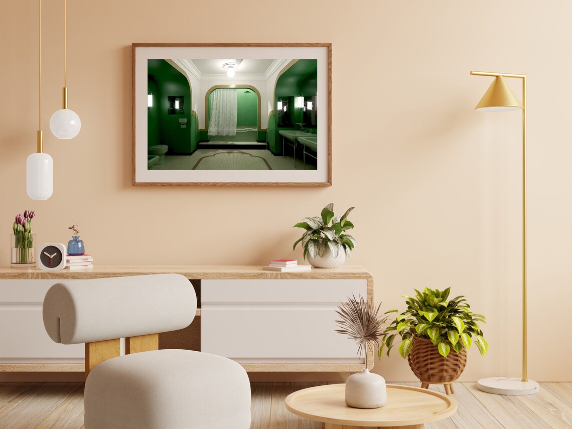 The Shining Bathroom Vintage Funny Wall Art Print - Image 3