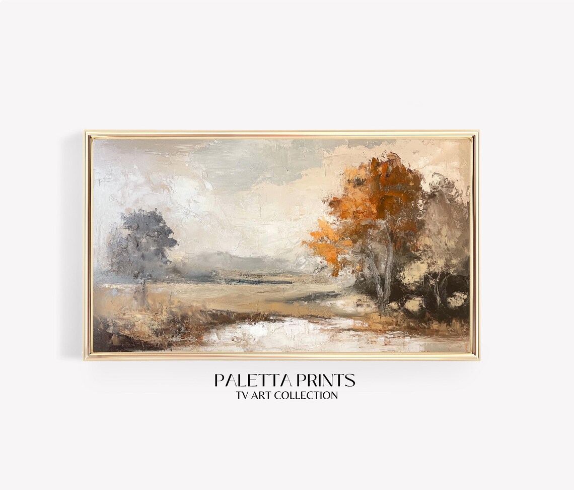 Frame Tv Vintage Misty Forest Art Art For Frame Tvs Nature Tv Art Rustic Landscape Tv Art Fall Art Paletta Prints