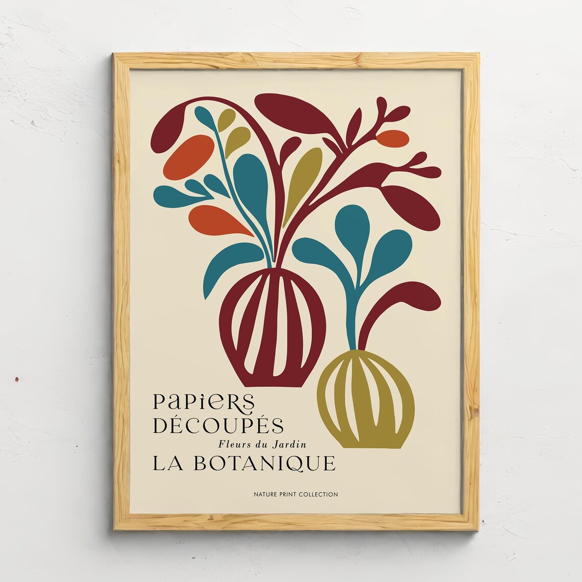 Papiers Decoupes Fleurs du Jardin La Botanique Retro Nature Poster - Image 6
