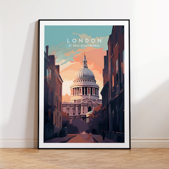 St Pauls Cathedral, London Travel Poster