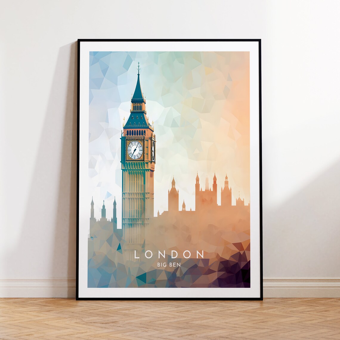 London Travel Poster, Big Ben England London
