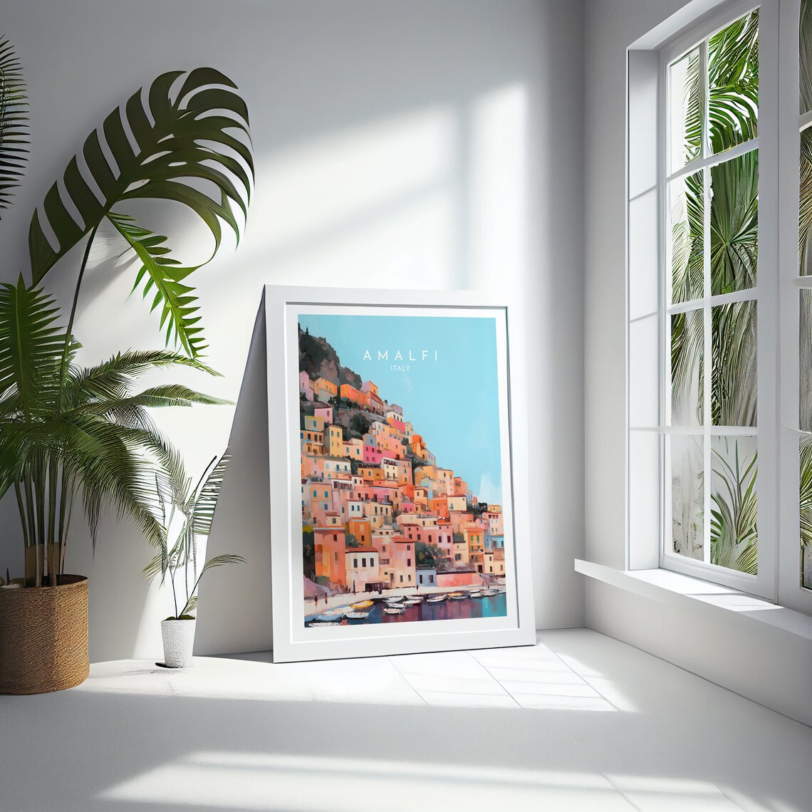 Amalfi Coast Travel Poster, Italy Home Decor - Image 4