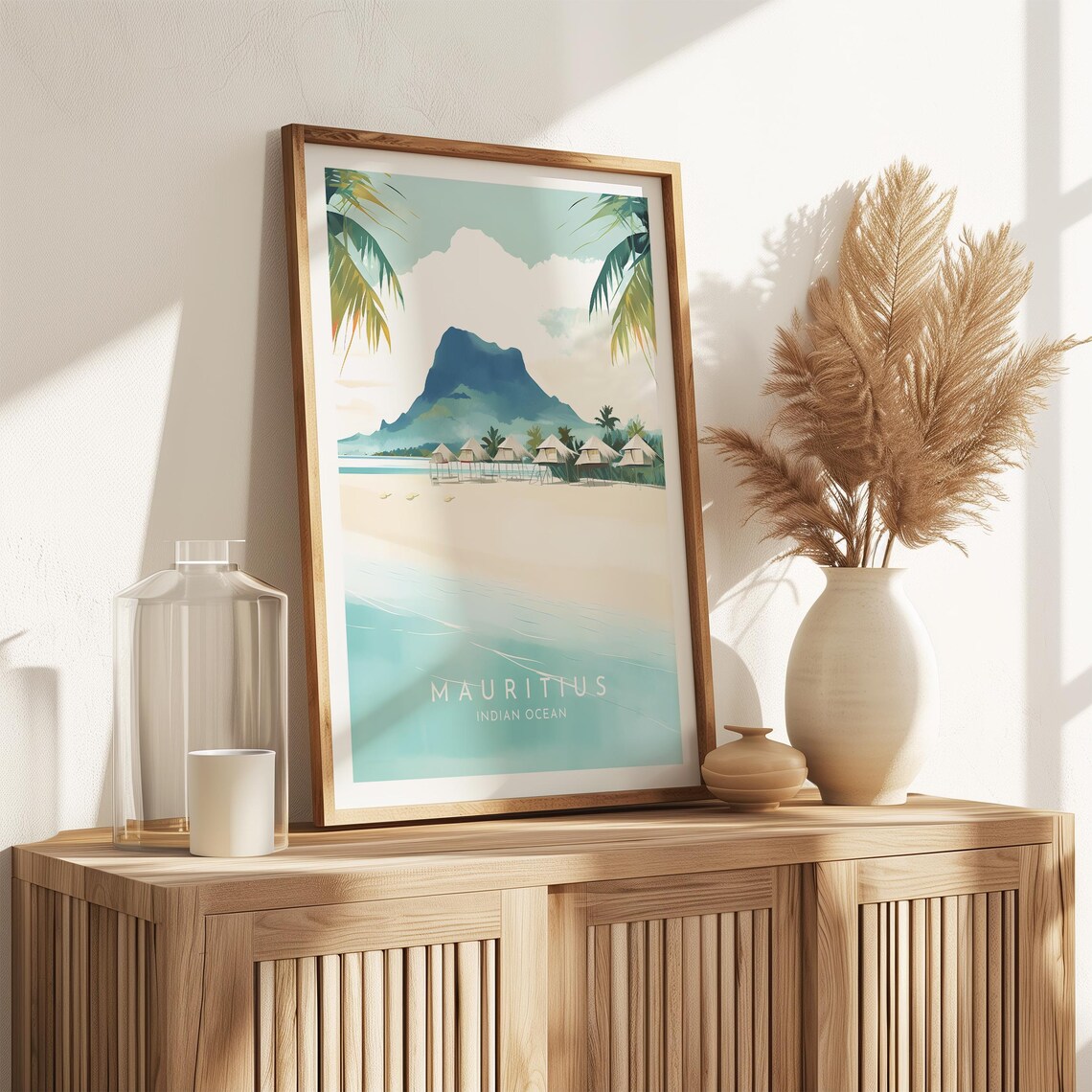 Mauritius Travel Poster, Indian Ocean Destination - Image 2