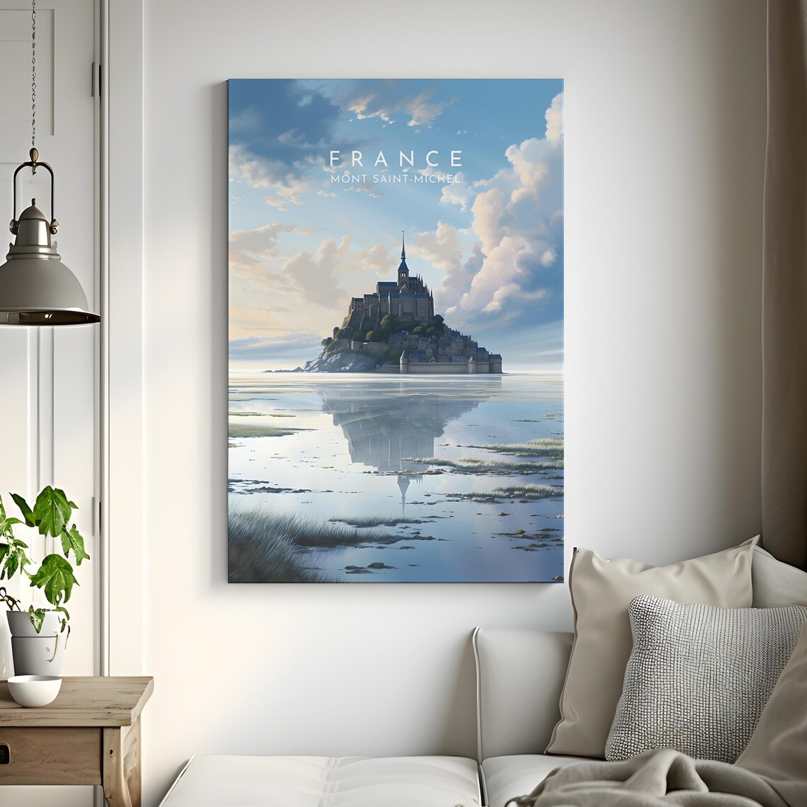 Mont Saint-Michel Travel Poster, France Landmark - Image 3