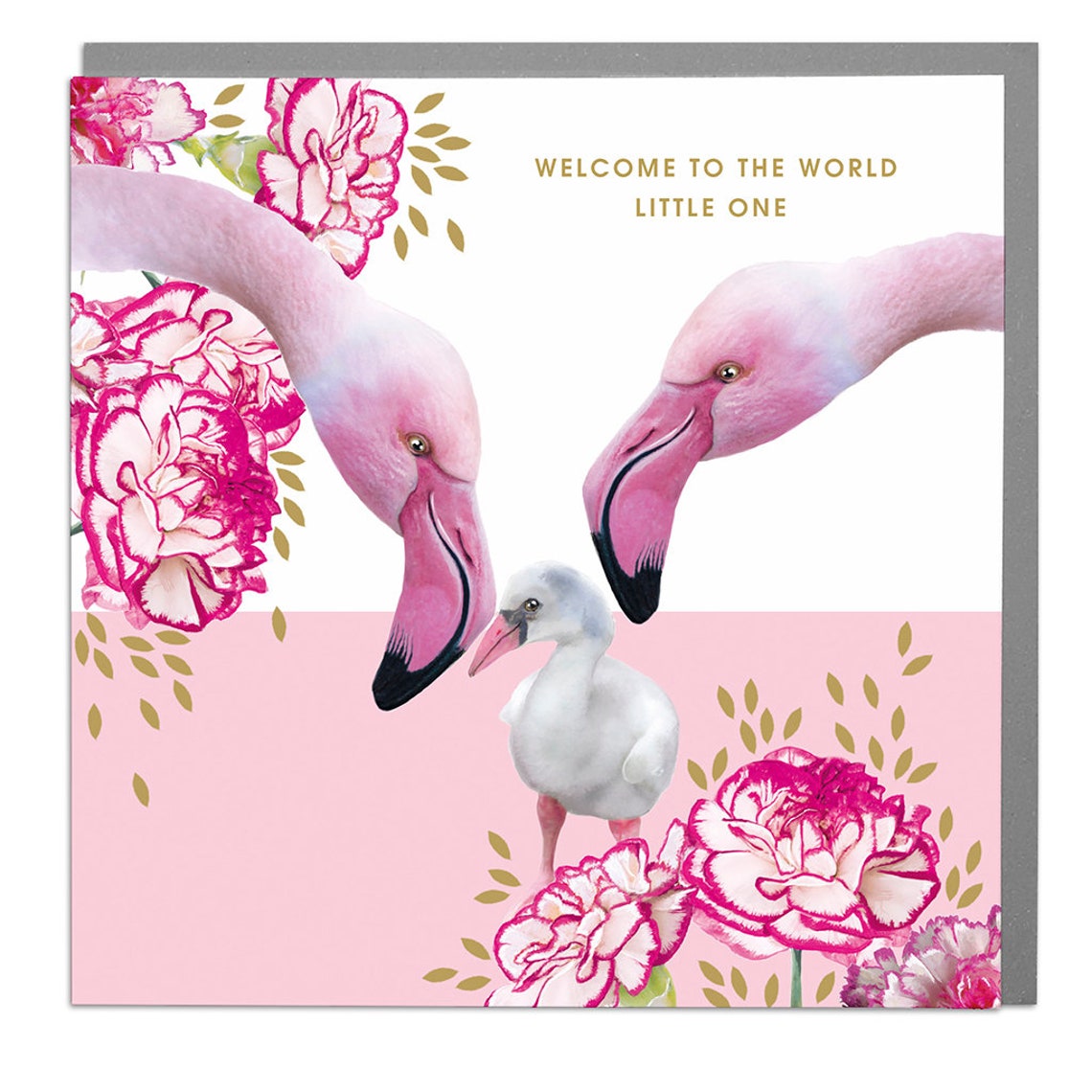 Flamingos - New Baby Card