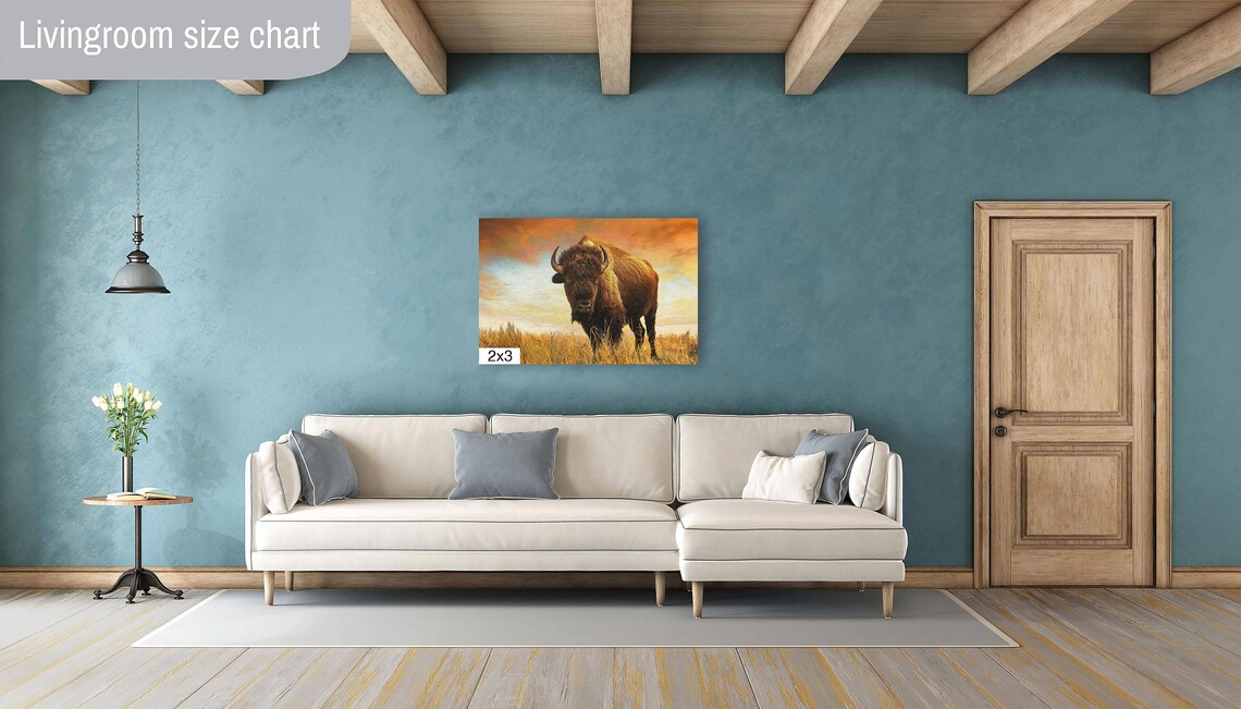 Bison Photography Print, Buffalo Wildlife Art - Image 5