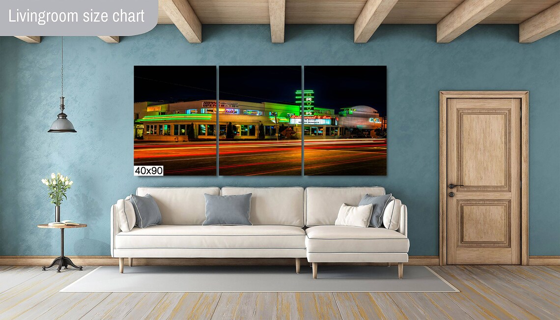 Tulsa Brook Theater Night Photo, Oklahoma Art Print - Image 2