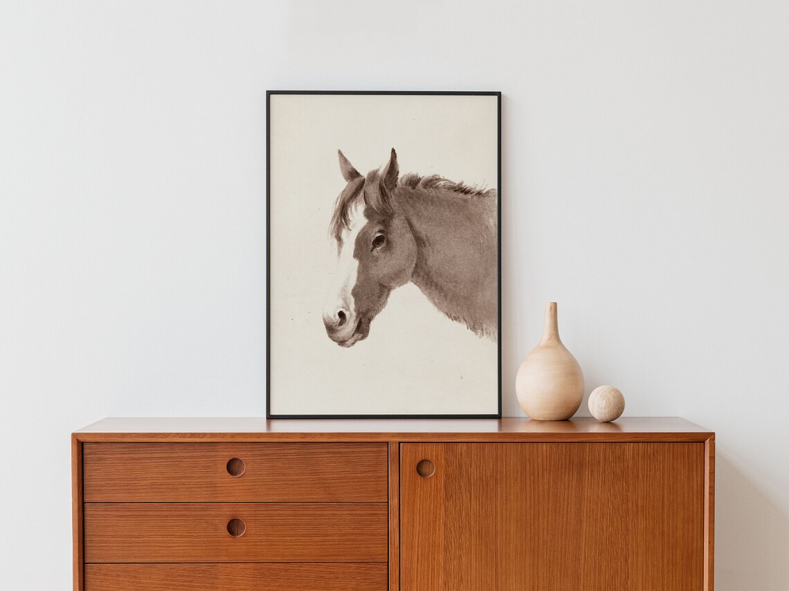 Vintage Horse Sketch Art Print, Farmhouse Decor - Image 4